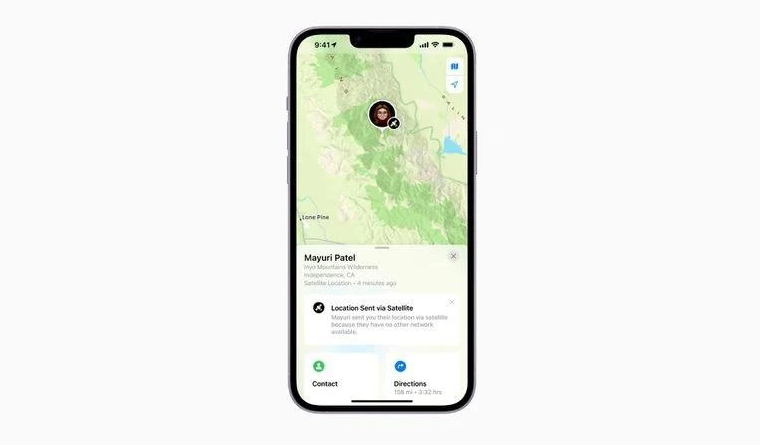 群英乡苹果14维修分享iPhone14系列中 FindMy功能通过卫星分享位置方法教程 