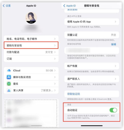 群英乡苹果手机维修分享iOS 16 自动验证功能开启方法 